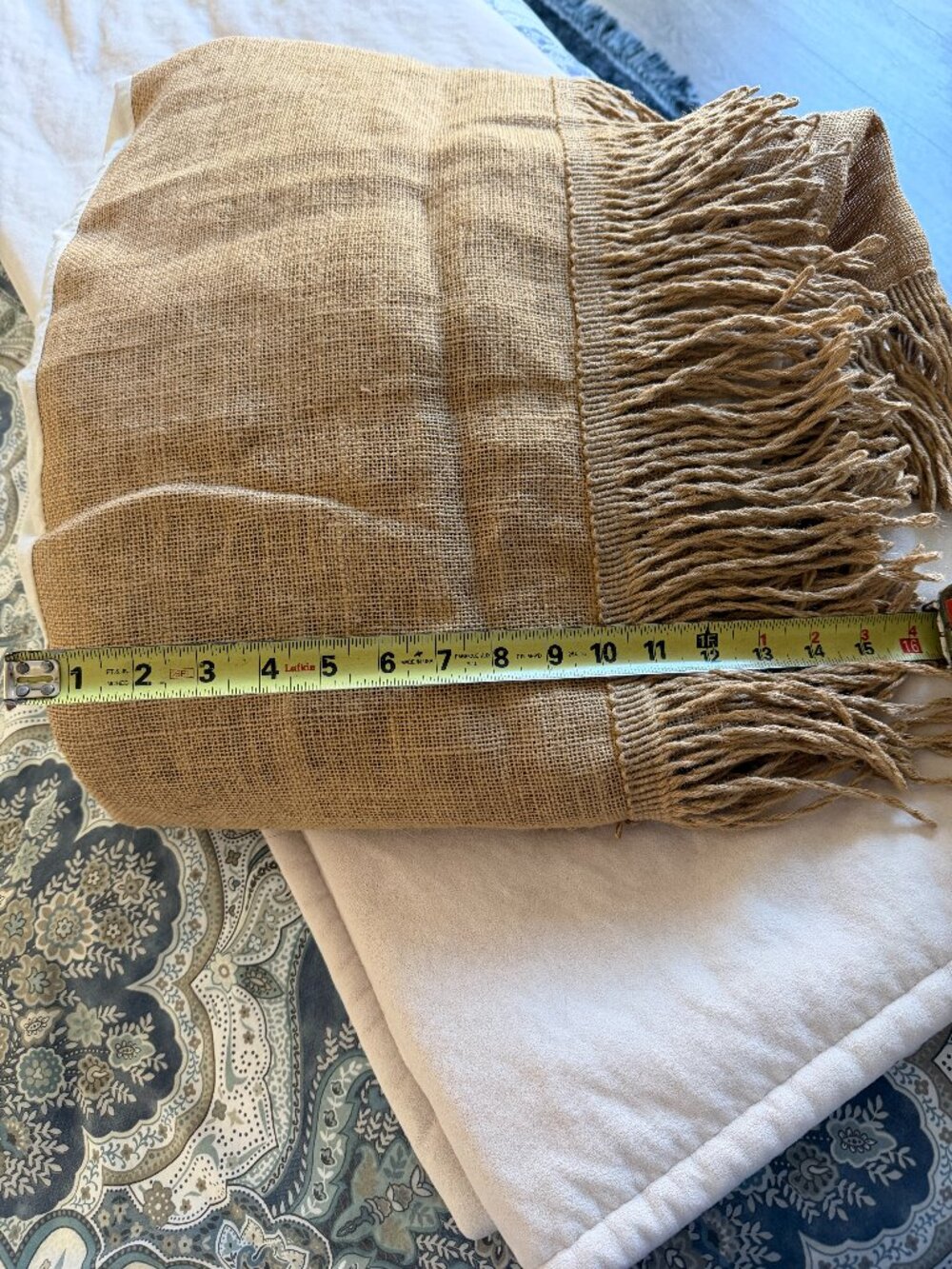 Ballards Queen Burlap Bedskirt - Picture 3 of 6